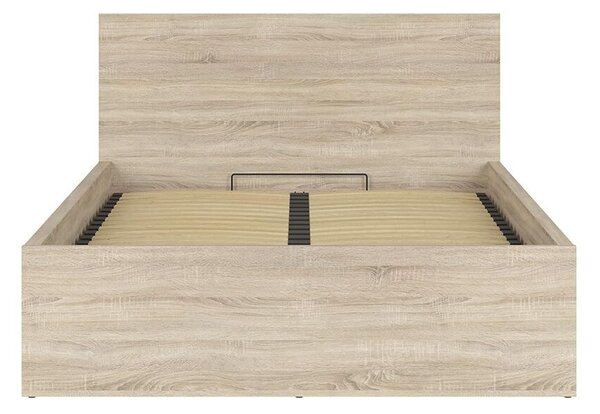 Manželská postel 140 cm BRW Tetrix 8 (dub sonoma) (s roštem) (s úl. prostorem)