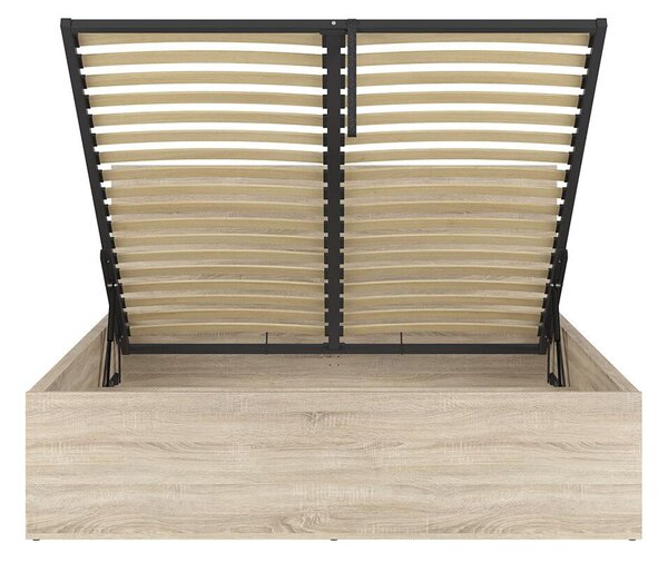 Manželská postel 160 cm BRW Tetrix 11 (dub sonoma) (s roštem) (s úl. prostorem)