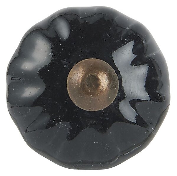 Keramická úchytka Black grooves