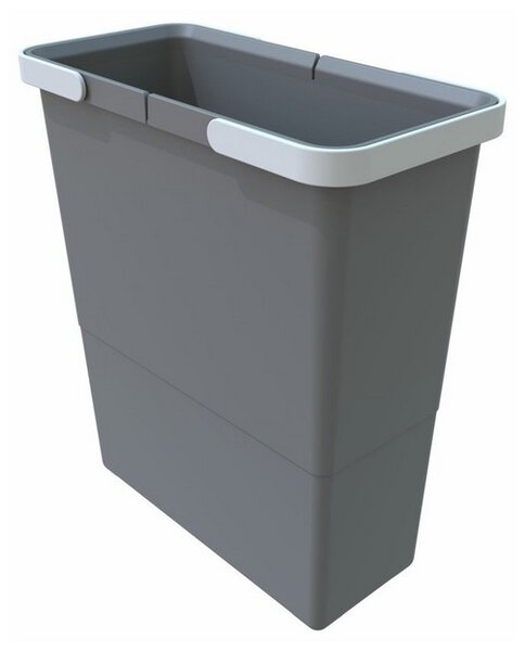 Odpadkový koš s rukojeťmi II 12 l, šedá
