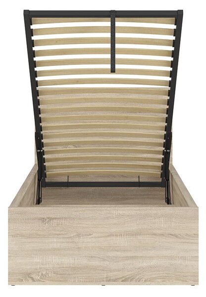 Jednolůžková postel 90 cm BRW Tetrix 15 (dub sonoma) (s roštem) (s úl. prostorem)