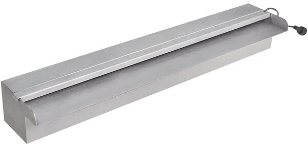 Obdélníková bazénová fontána s LED nerezová ocel 60 cm