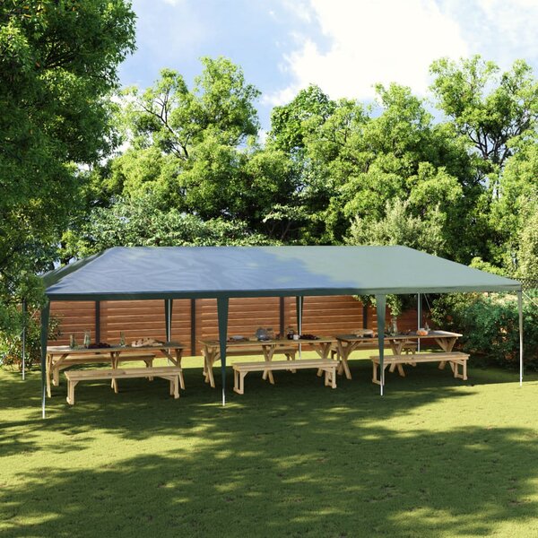 Profesionální party stan 4 x 9 m zelený 90 g/m²