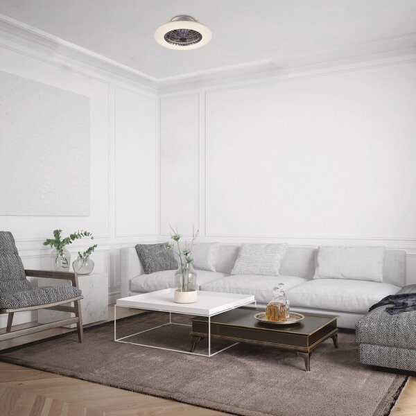 Rabalux - LED Stmívatelné stropní svítidlo s ventilátorem LED/30W/230V + DO