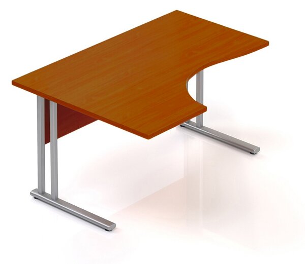 Ergonomický stůl Visio 140 x 100 cm, levý, třešeň