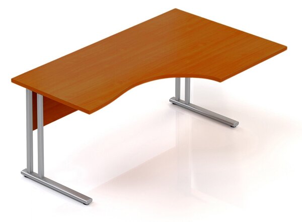Ergonomický stůl Visio 160 x 100 cm, pravý, třešeň