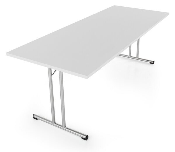 Skládací stůl 180 x 80 cm, světle šedá