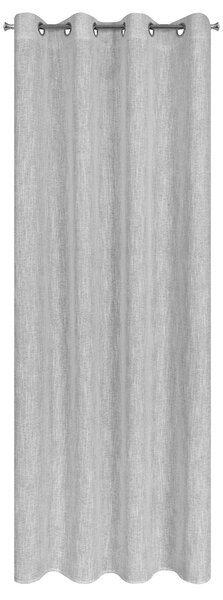 ZÁVĚS NA KROUŽCÍCH AGNES 140X250 CM STŘÍBRNÁ