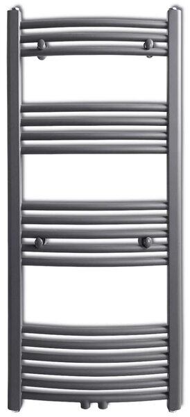Šedý žebříkový radiátor obloukový ústřední topení 500 x 1 160 mm