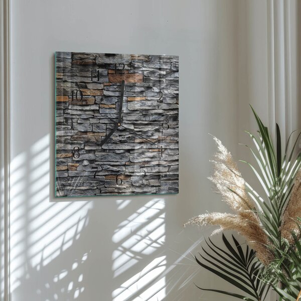 Skleněné hodiny na stěnu Slínek zskc-30x30-00180619