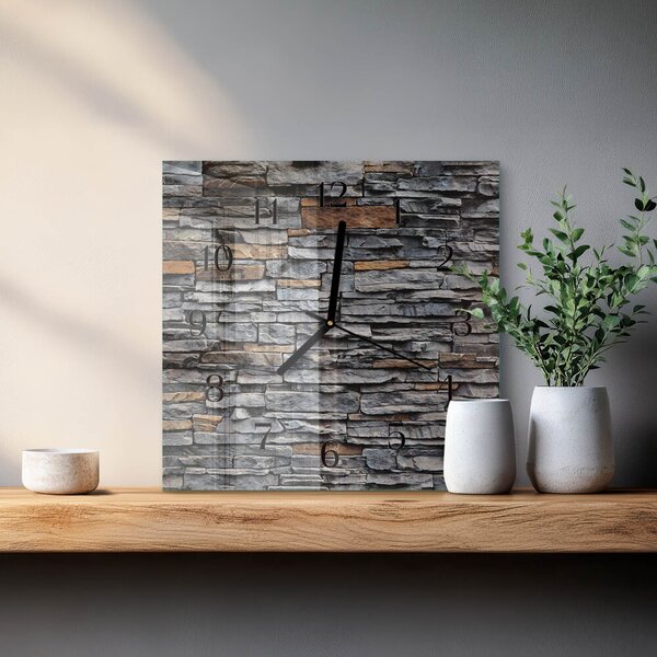 Skleněné hodiny na stěnu Slínek zskc-30x30-00180619