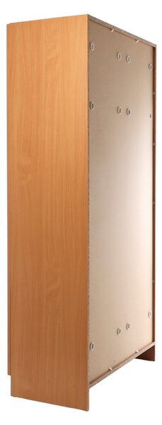 Dřevěná šatní skříň Visio, 90 x 45 x 185 cm, cylindrický zámek, buk