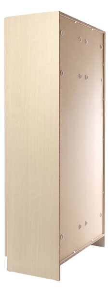 Dřevěná šatní skříň Visio, 90 x 45 x 185 cm, cylindrický zámek, javor