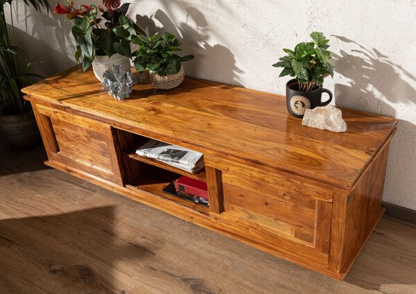 CAMBRIDGE HONEY TV stolek 160x45 cm, akácie