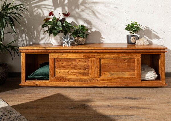 CAMBRIDGE HONEY TV stolek 160x45 cm, akácie