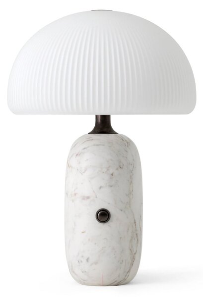 Stolní lampa Vipp, stmívatelné, Bílá, Obývací pokoj, Sklo