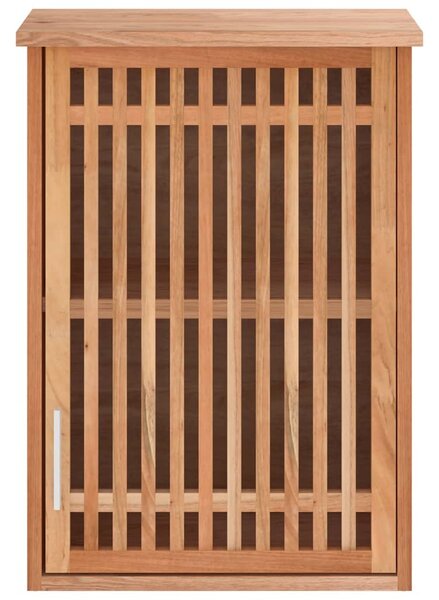 Nástěnná koupelnová skříňka 42x23x60 cm masivní ořechové dřevo