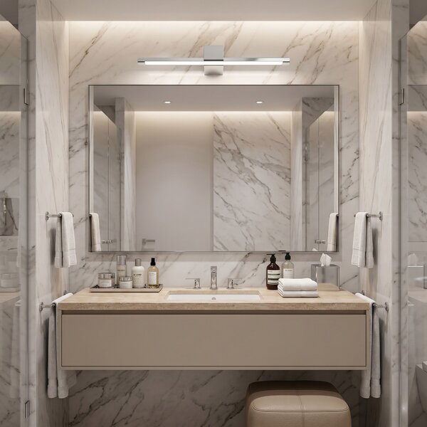 Toolight Rea, Koupelnové nástěnné LED svítidlo SWE040-1W 40cm Chrome, OSW-20140