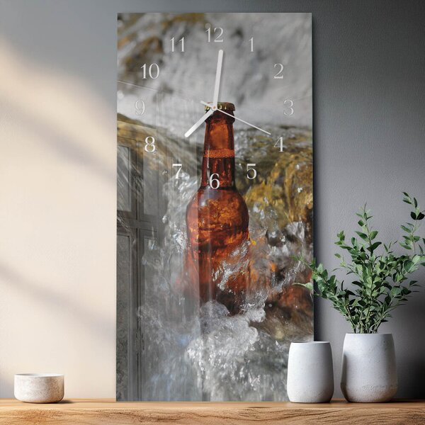 Skleněné hodiny vertikální Pivo zsppb-30x60-00079372