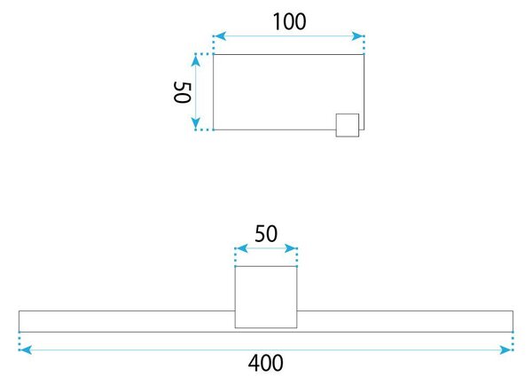 Toolight Rea, Koupelnové nástěnné LED svítidlo SWE040-1W 40cm Chrome, OSW-20140