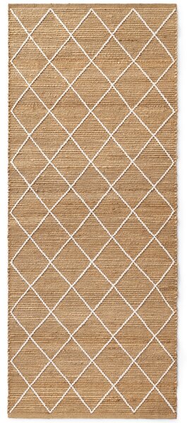 Hanse Home, Běhoun Kunu 106208 Natural Gold White, 80x200, béžová, chodba / předsíň