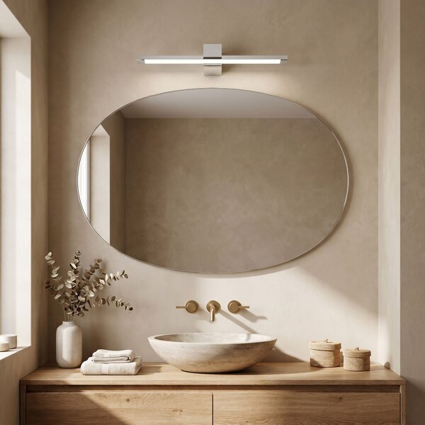 Toolight Rea, Koupelnové nástěnné LED svítidlo SWE041-1W 60cm Chrome, OSW-20141