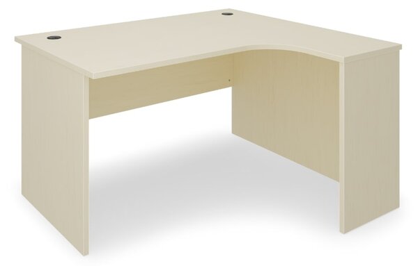 Rohový stůl SimpleOffice 140 x 120 cm, pravý, bříza