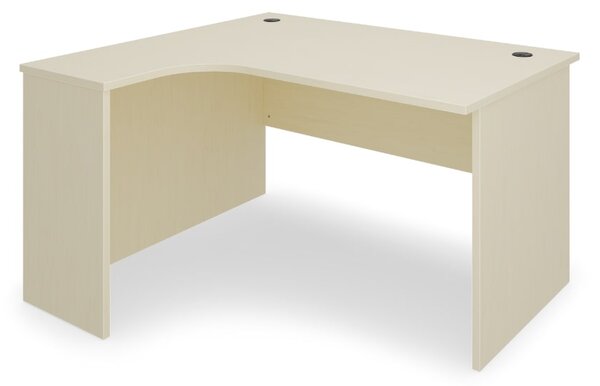 Rohový stůl SimpleOffice 140 x 120 cm, levý, bříza
