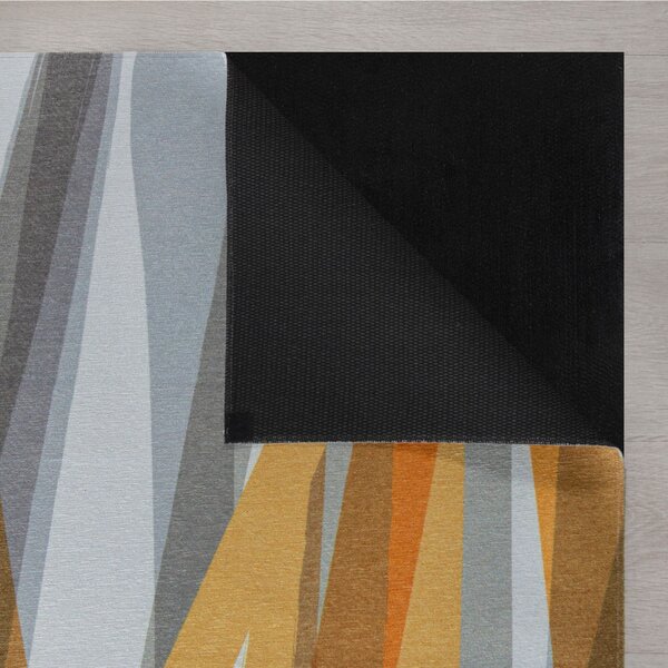 Flair Rugs, AKCE: 170x240 cm Kusový koberec Match Isabella Stripe Grey/Ochre, žlutá, chodba / předsíň