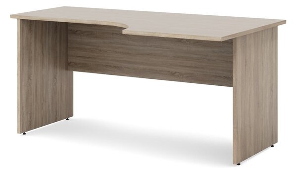Ergonomický stůl Impress 160 x 90 cm, pravý, dub sonoma