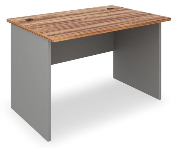 Stůl SimpleOffice 120 x 80 cm, ořech vlašský / šedá