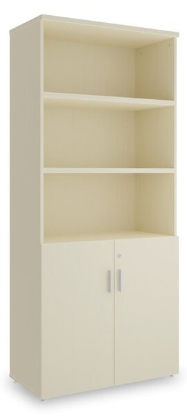 Vysoká skříň SimpleOffice 80 x 40 x 180 cm, bříza