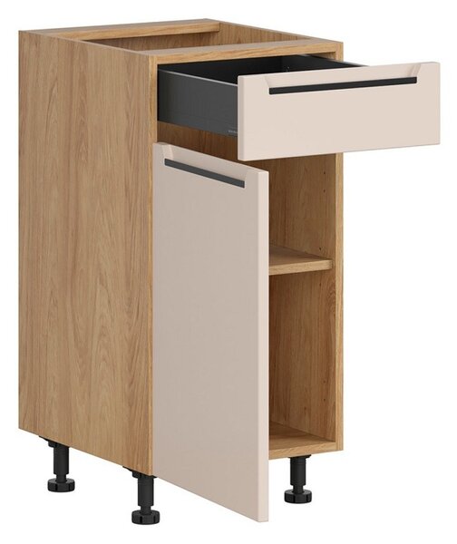 BRW Kuchyně Family Line Iris D1S-40/82-L/SFB, dub hikora/alhamra mat