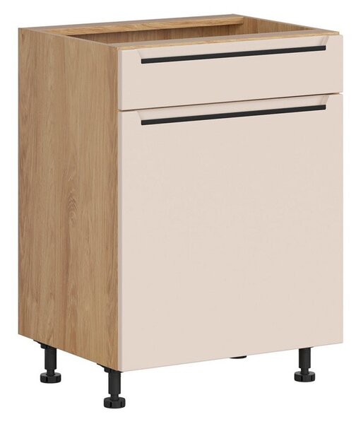 BRW Kuchyně Family Line Iris D1B-60/82-L/B, dub hikora/alhamra mat