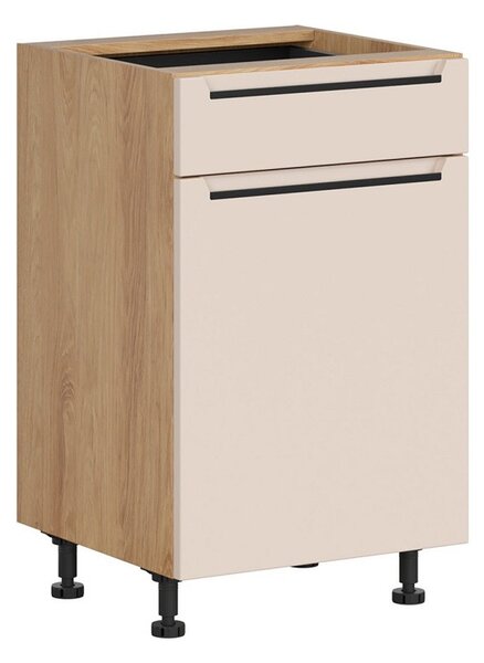BRW Kuchyně Family Line Iris D1S-50/82-L/SFB, dub hikora/alhamra mat