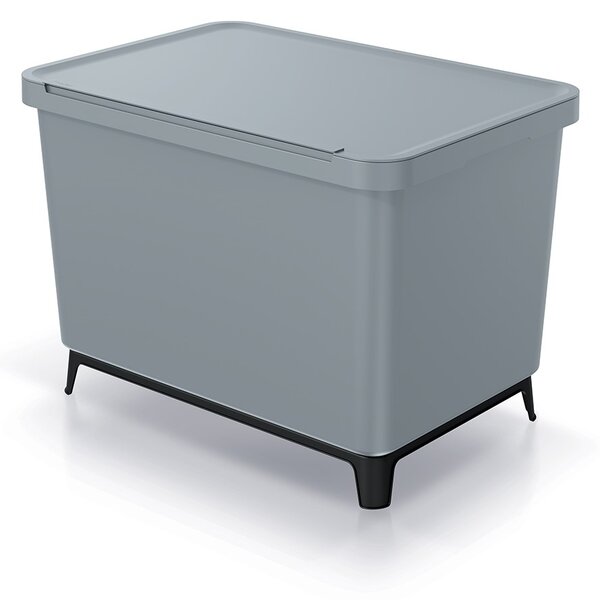 Odpadkový koš, 2 x 23 l, šedá