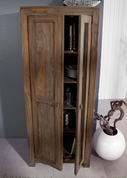 GREY WOOD Regál 180x70 cm, masivní indický palisandr