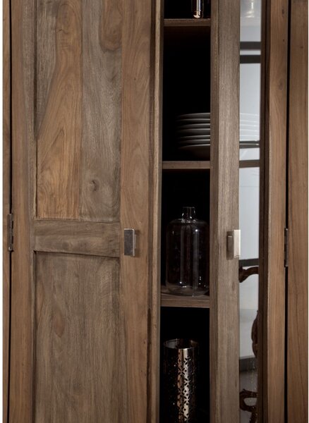 GREY WOOD Regál 180x70 cm, masivní indický palisandr