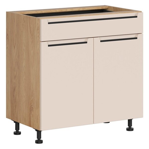 BRW Kuchyně Family Line Iris D1S-80/82-L/P/SFB, dub hikora/alhamra mat