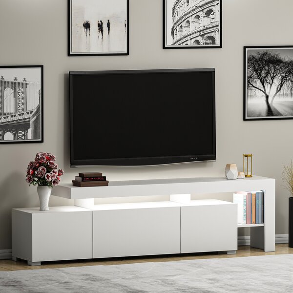 TV stolek/skříňka Belize (lesk bílý)