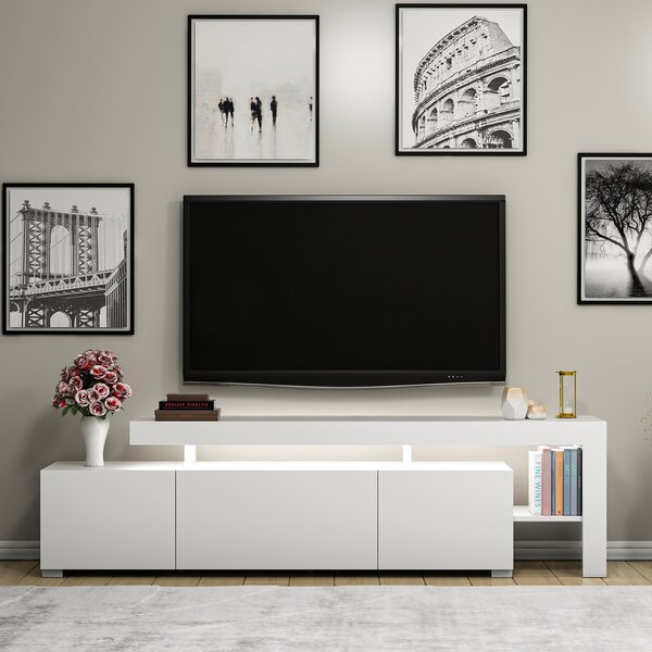 TV stolek/skříňka Belize (lesk bílý)