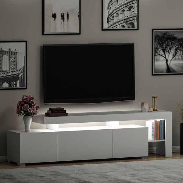 TV stolek/skříňka Belize (lesk bílý)