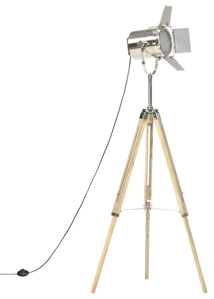 Stojací lampa na stativu masivní mangovníkové dřevo 140 cm