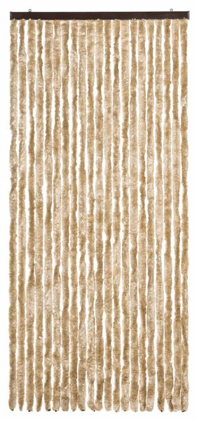 Závěs proti hmyzu béžový 90 x 220 cm Chenille
