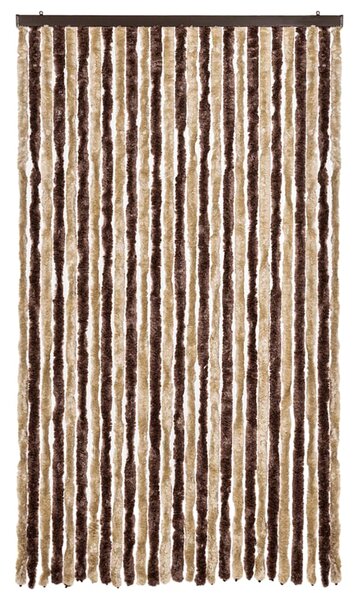 Závěs proti hmyzu béžový a světle hnědý 118x220 cm Chenille