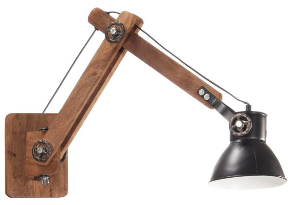 Nástěnná lampa industriální styl černá kulatá E27