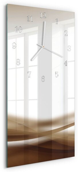 Skleněné hodiny vertikální Abstraktní čáry zsppb-30x60-00057698