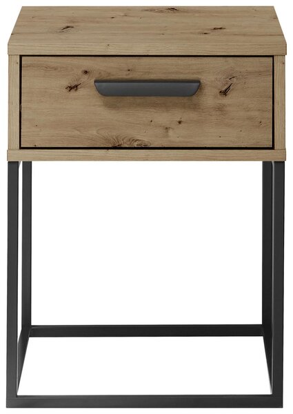 Noční stolek SUNA 1 zásuvka dekor dub Artisan