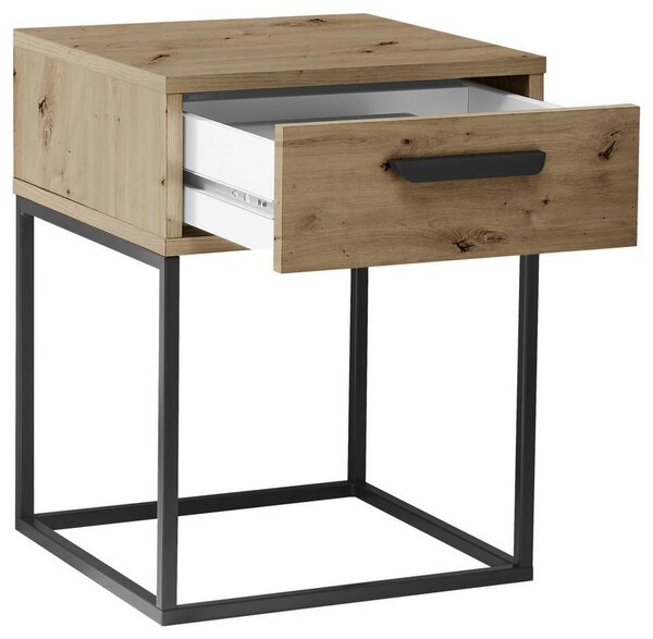 Noční stolek SUNA 1 zásuvka dekor dub Artisan