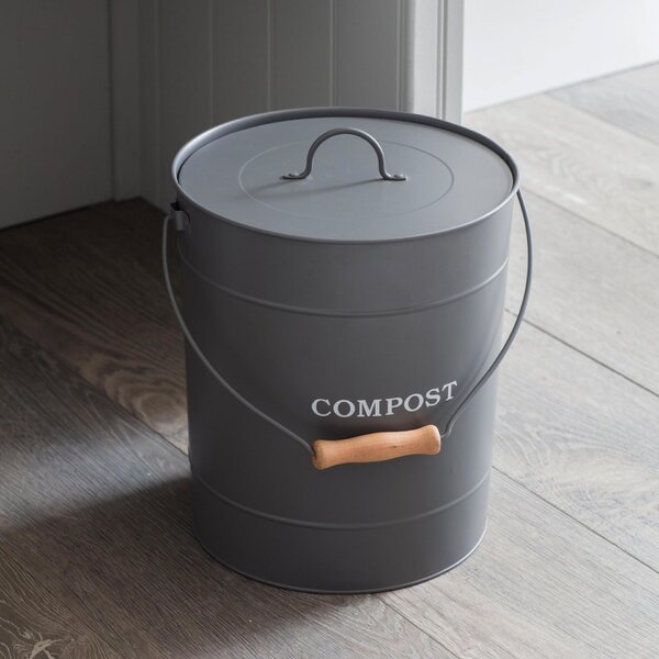Kyblík na kompost Charcoal 10 l